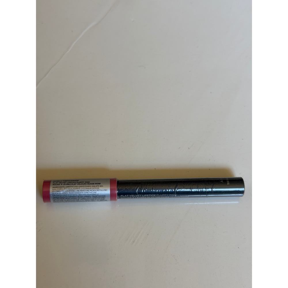 Avon x The‎ Face Shop Flat Velvet Lipstick Fluffy Pink Nuage Rose Matte 0.05oz